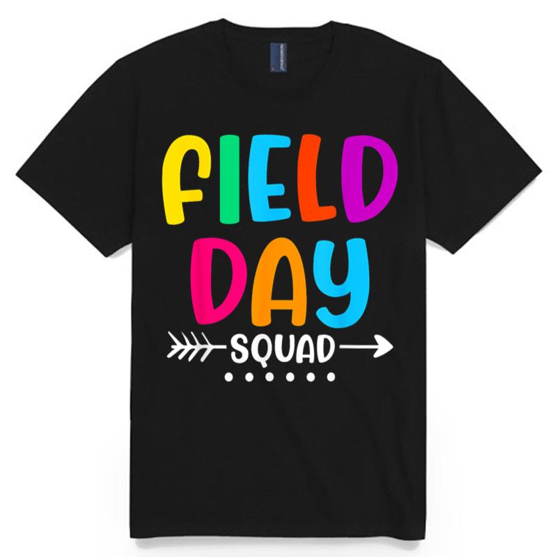 Field Fun Day Squad School Trip Vibes Boys Girls Teachers T-Shirt
