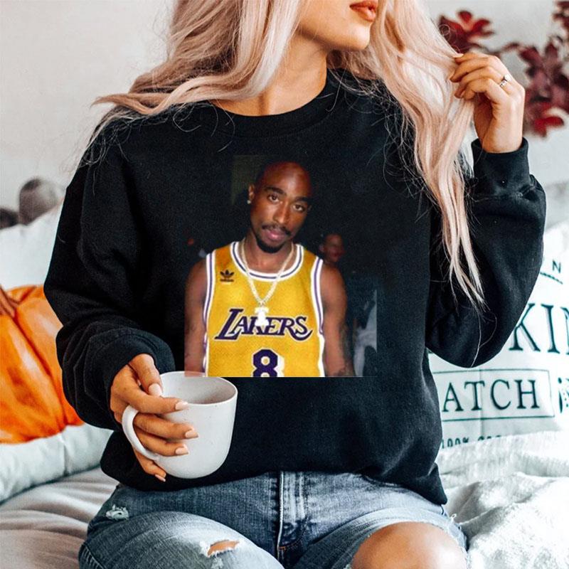 08 Rapper Tupac Shakur Los Angeles Lakers Sweater