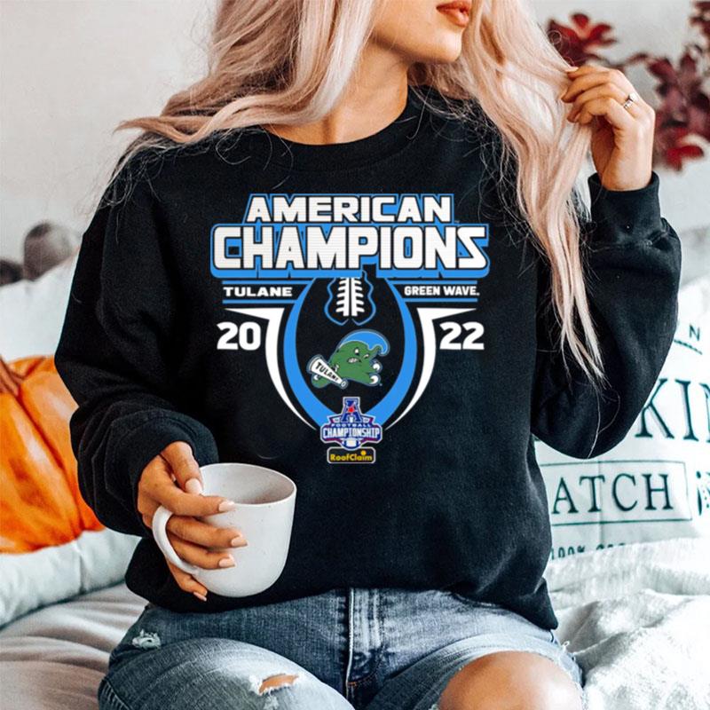 2022 Aac Football Conference Champions Tulane Green Wave Sweater