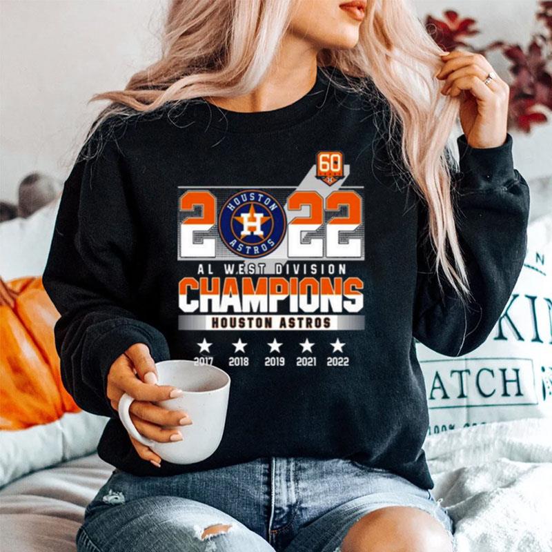 2022 Al West Division Champions Houston Astros 2017 2022 Sweater