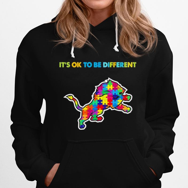 2023 Detroit Lions Autism Its Ok To Be Different Hoodie