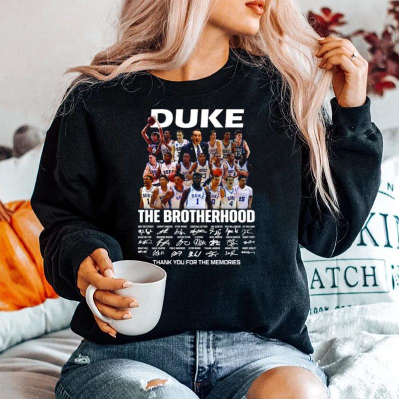 2023 Duke Blue Devils The Brotherhood Thank You For The Memories Signatures Sweater