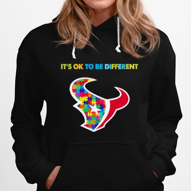 2023 Houston Texans Autism Its Ok To Be Different Hoodie