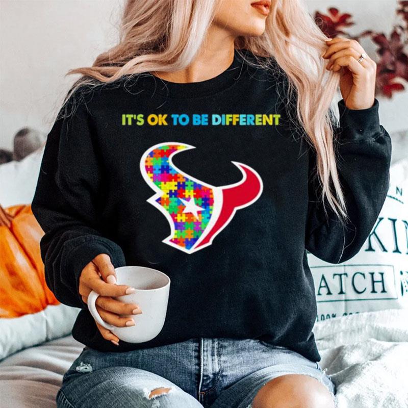 2023 Houston Texans Autism Its Ok To Be Different Sweater