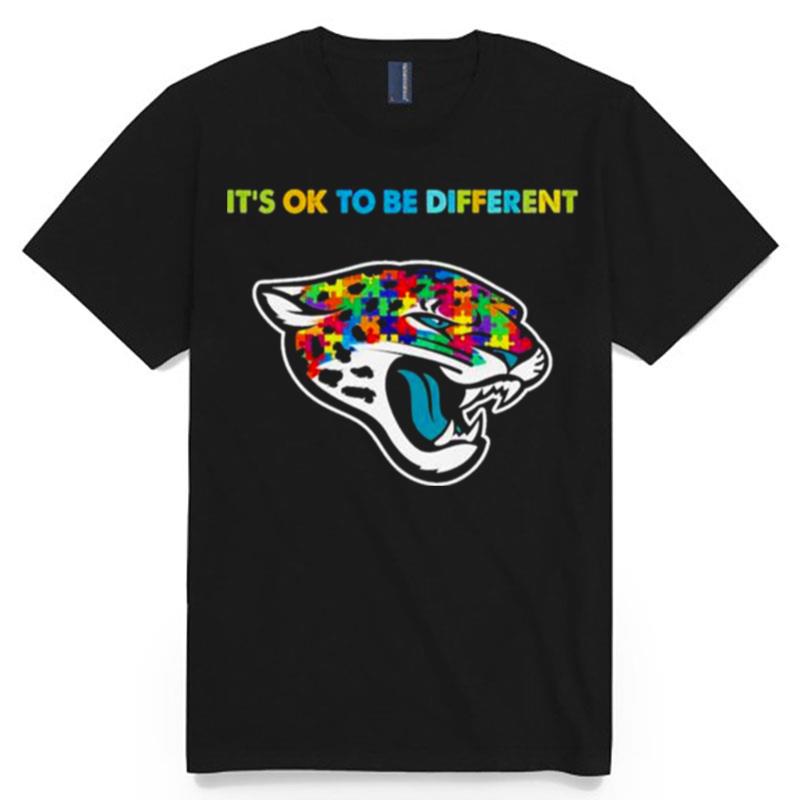 2023 Jacksonville Jaguars Autism Its Ok To Be Different T-Shirt
