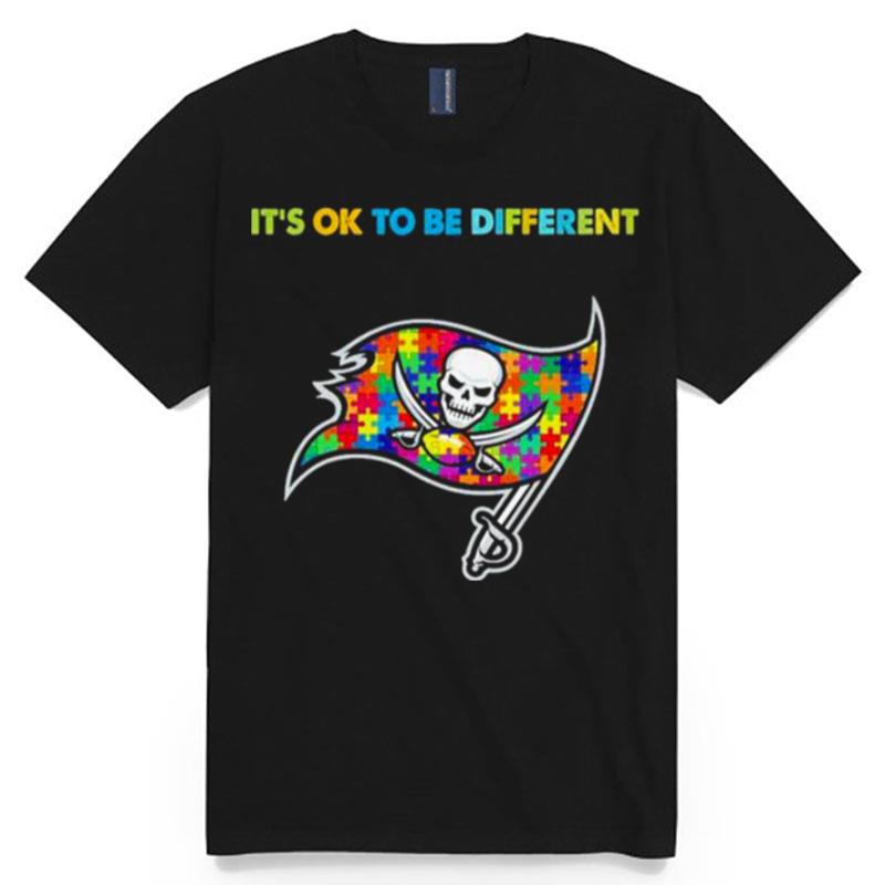 2023 Tampa Bay Buccaneers Autism Its Ok To Be Different T-Shirt