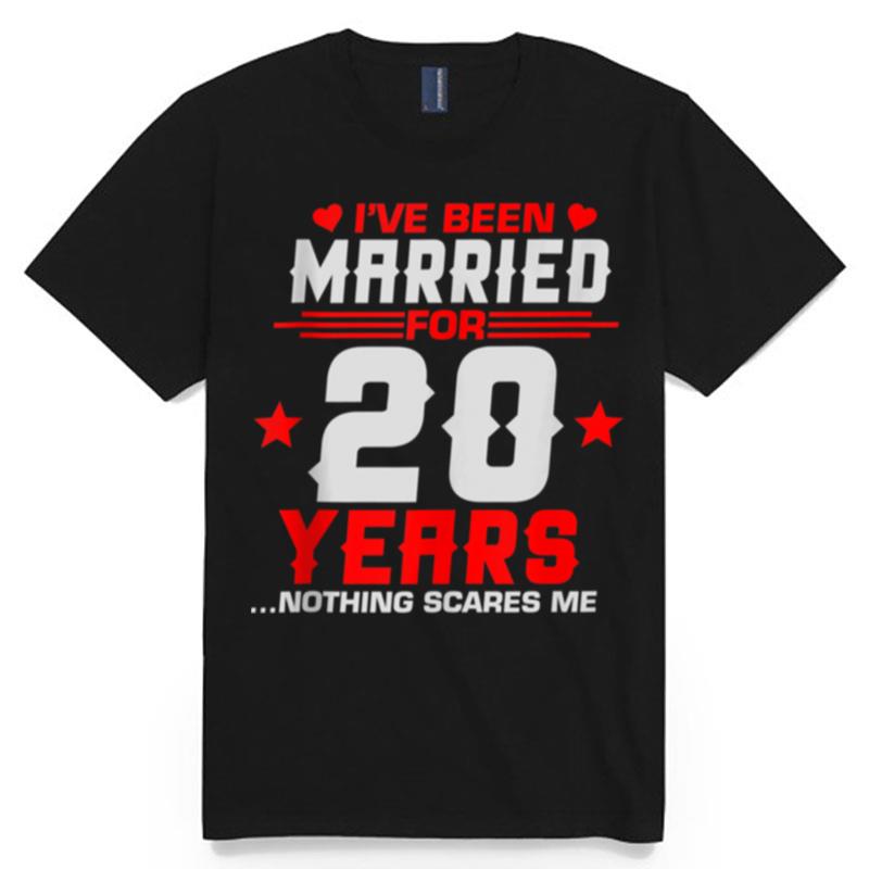 20Th Wedding Anniversary Couples Married Wife Husband T-Shirt