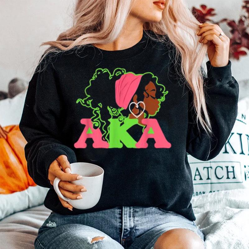 Aka Sorority Alpha Kappa Pretty Girls Wear Twenty Pearls Sweater