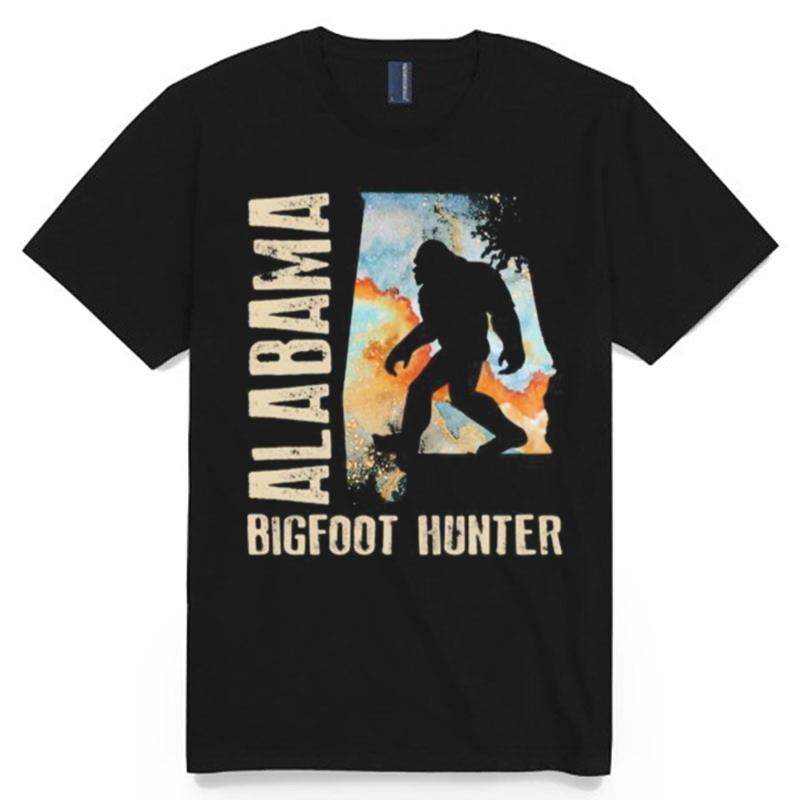 Alabama Bigfoot Hunter Sunset T-Shirt