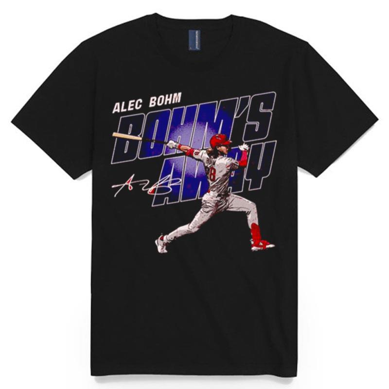 Alec Bohm Philadelphia Bohms Away Signature T-Shirt