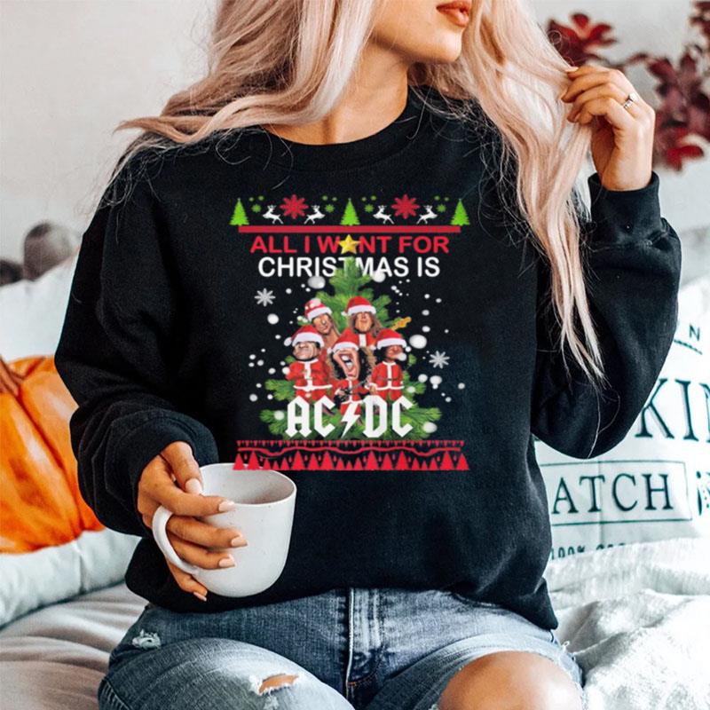 All I Want For Christmas Ac Dc Ugly Christmas Sweater