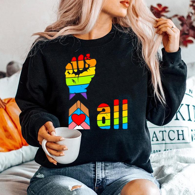 All Love Heart Lgbt Pride Sweater