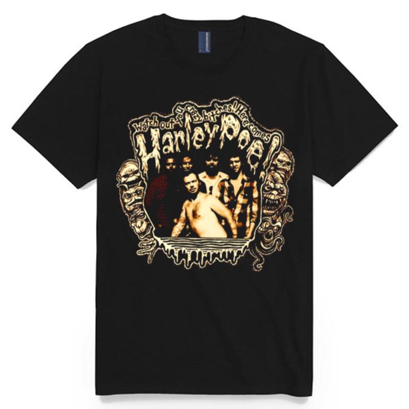 All Members Harley Poe Punk Folk Bikini Kill T-Shirt