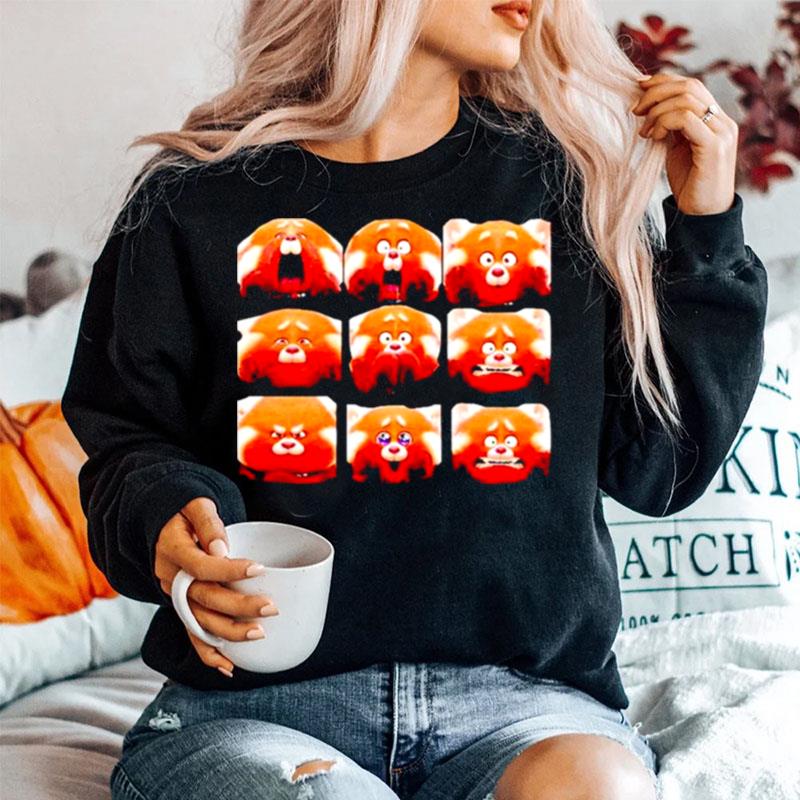 All Red Panda Emotion Sweater