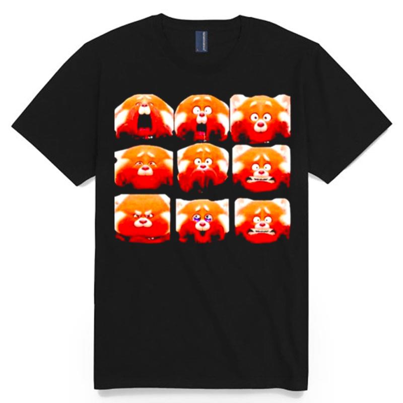 All Red Panda Emotion T-Shirt