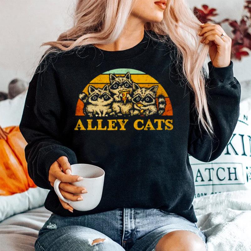 Alley Cats Pizza Vintage Sweater