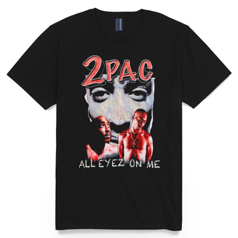 Alleyez On Me Retro Design Tupac 2Pac T-Shirt