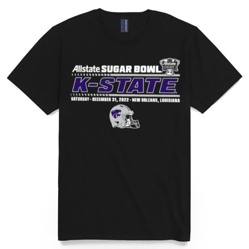Allstate Sugar Bowl 2022 K State Team Helmet T-Shirt