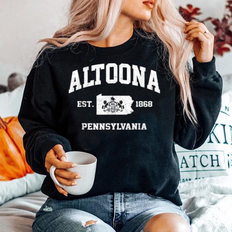 Altoona Pennsylvania Pa Vintage State Athletic Style Sweater