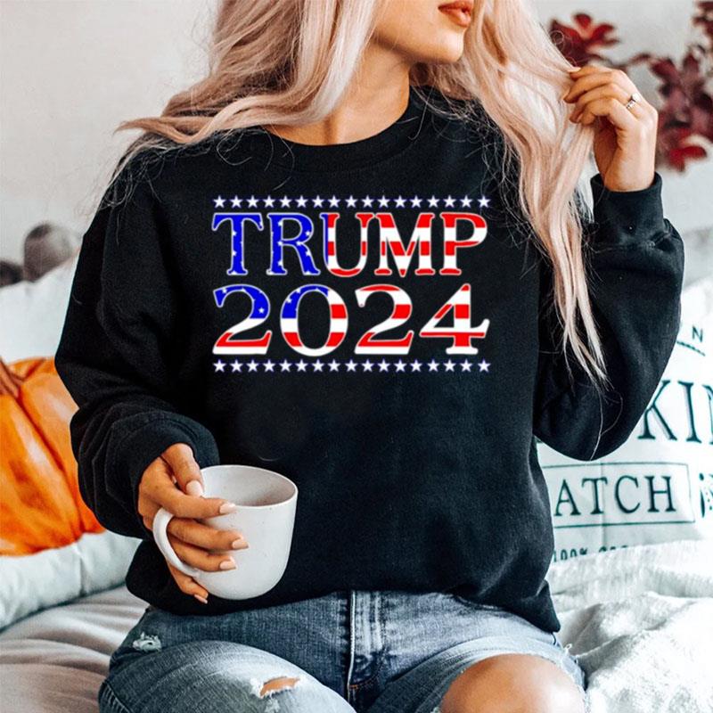 America Flag Trump 2024 Sweater