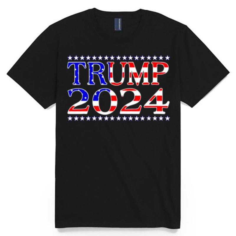 America Flag Trump 2024 T-Shirt