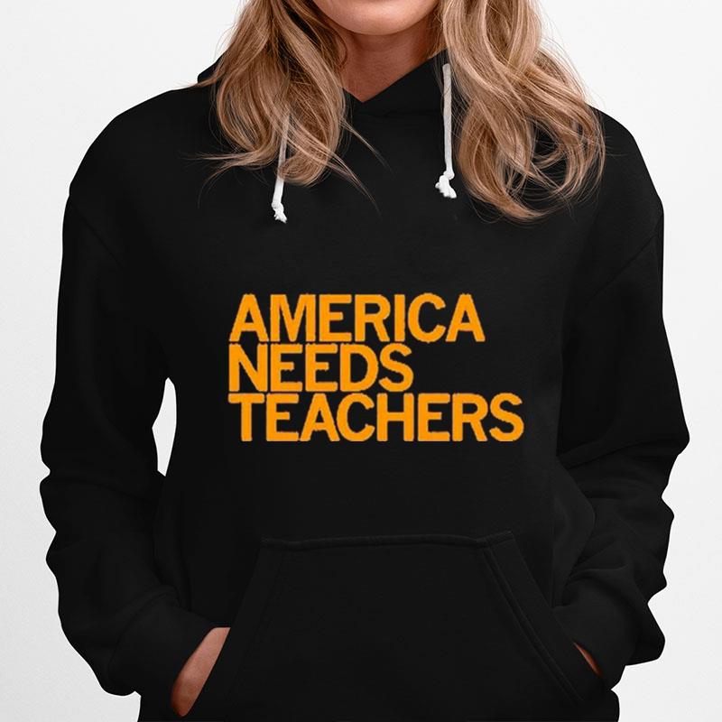 America Needs Teachers Purple Hoodie