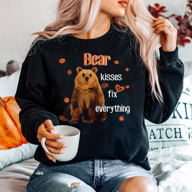 Bear Kisses Fix Everything For Animal Lover Sweater
