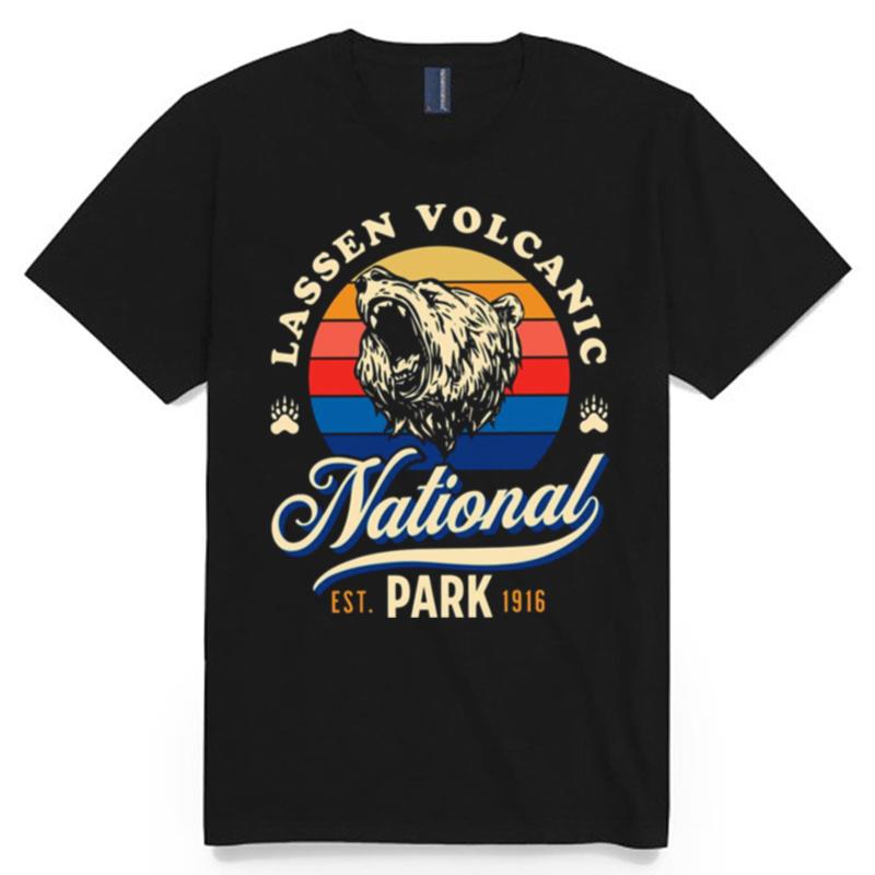 Bear Logo Lassen Volcanic National Park T-Shirt