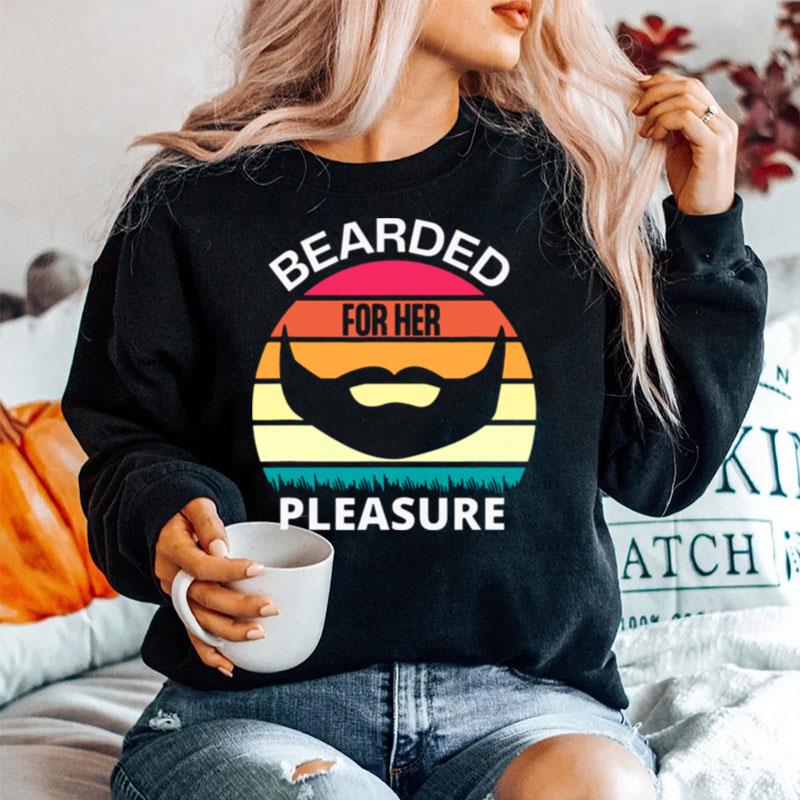 Bearded For Her Pleasure Vintage Retro Sweater