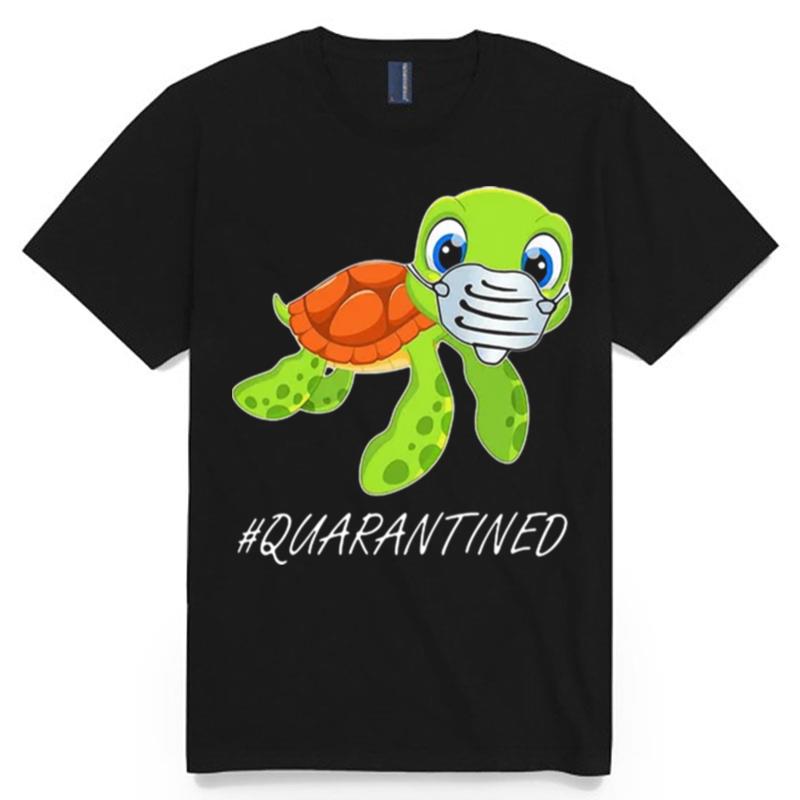 Beautiful Turtle Mask Quarantined Covid 19 T-Shirt