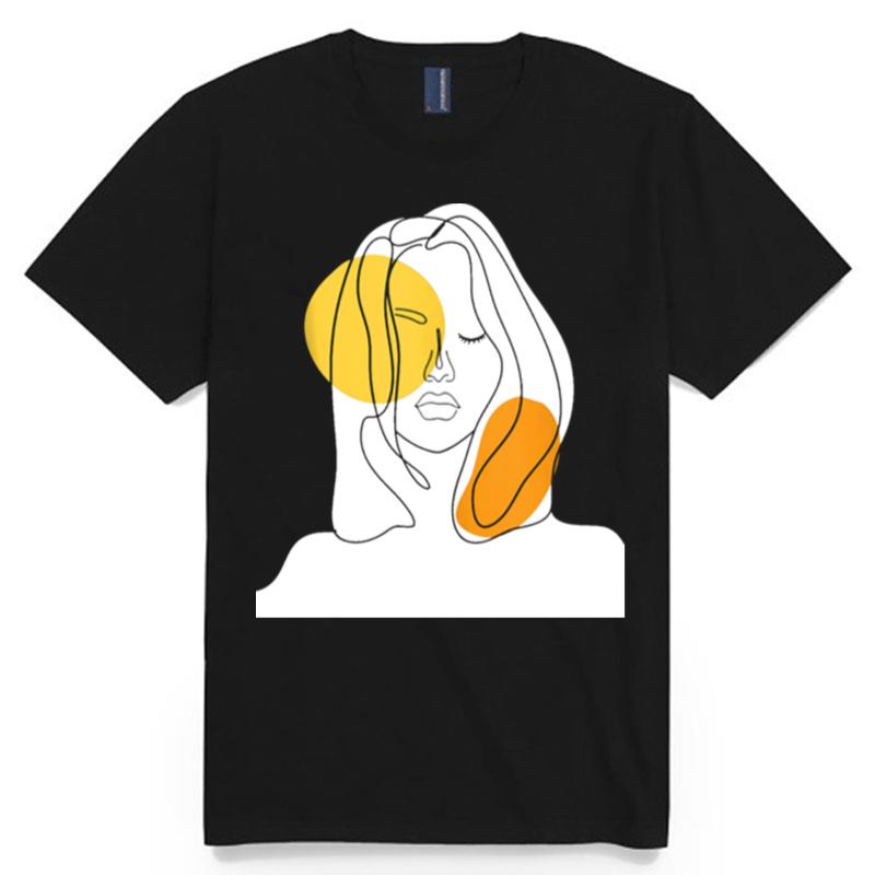 Beautifull Girl Abstract Art Design T-Shirt