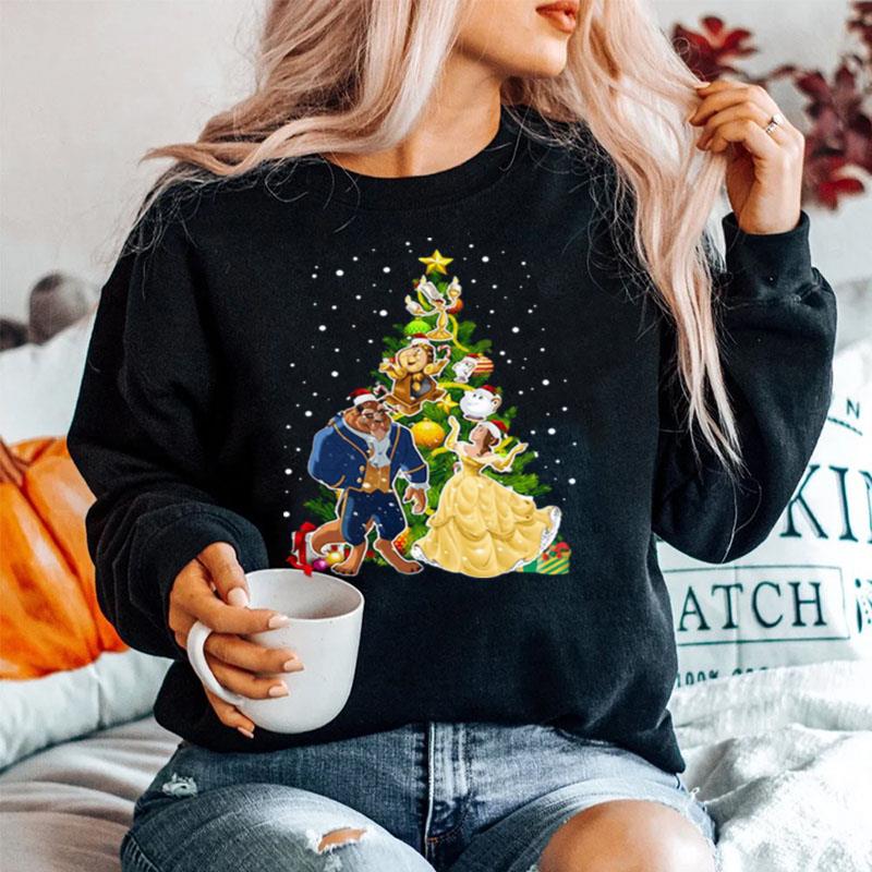 Beauty And The Beast Christmas Tree Sweater