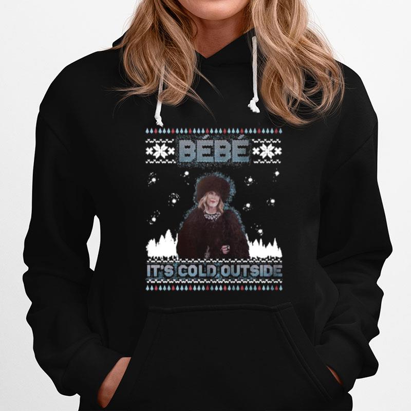 Bebe Its Cold Outside Ugly Christmas Sweater Hoodie