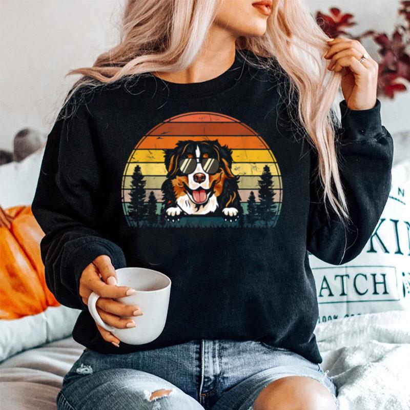 Bernese Mountain Dog Fathers Day For Dad Mom Sweater