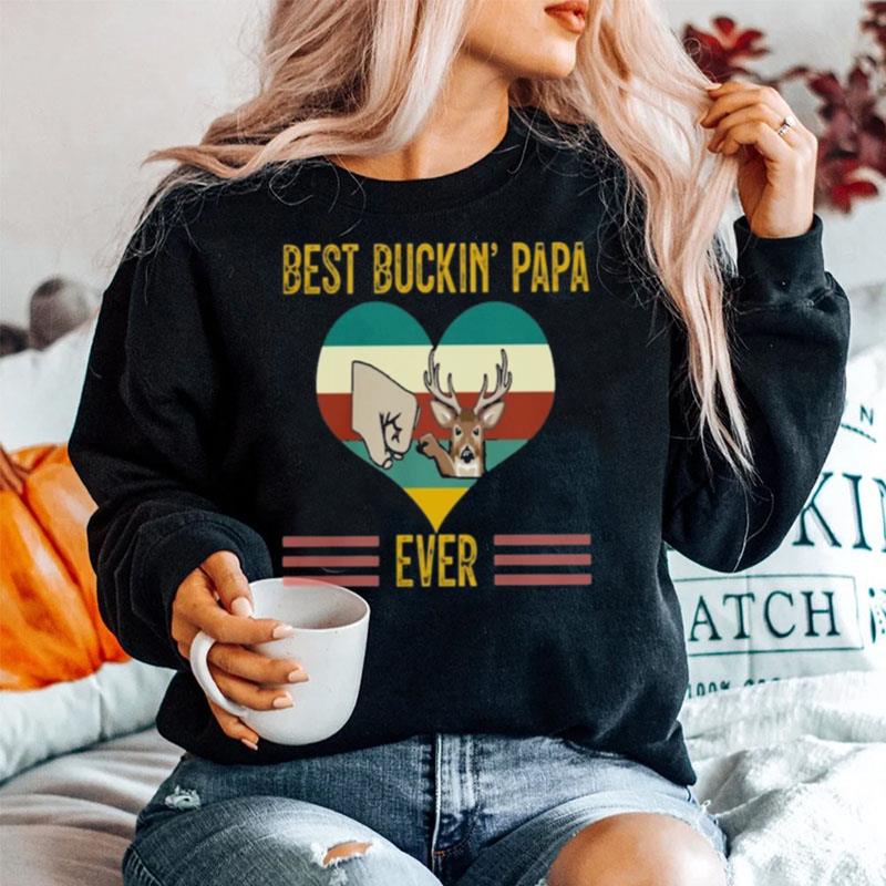 Best Buckin Papa Ever Vintage Sweater