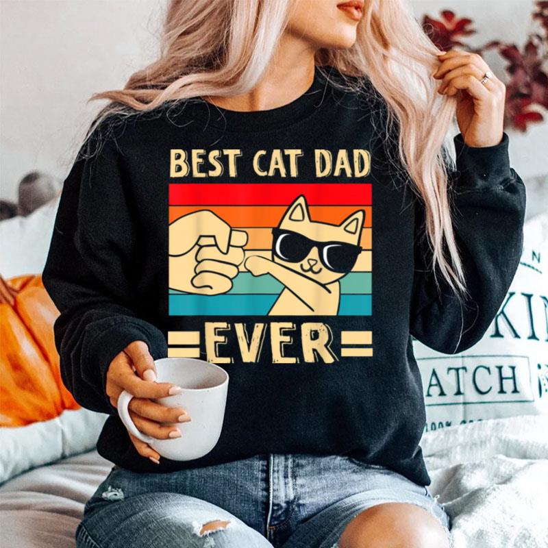 Best Cat Dad Ever Cat Daddy Father Day Sweater