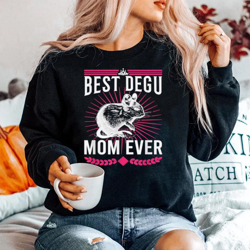 Best Degu Mom Ever Nagetiere Geschenk Sweater