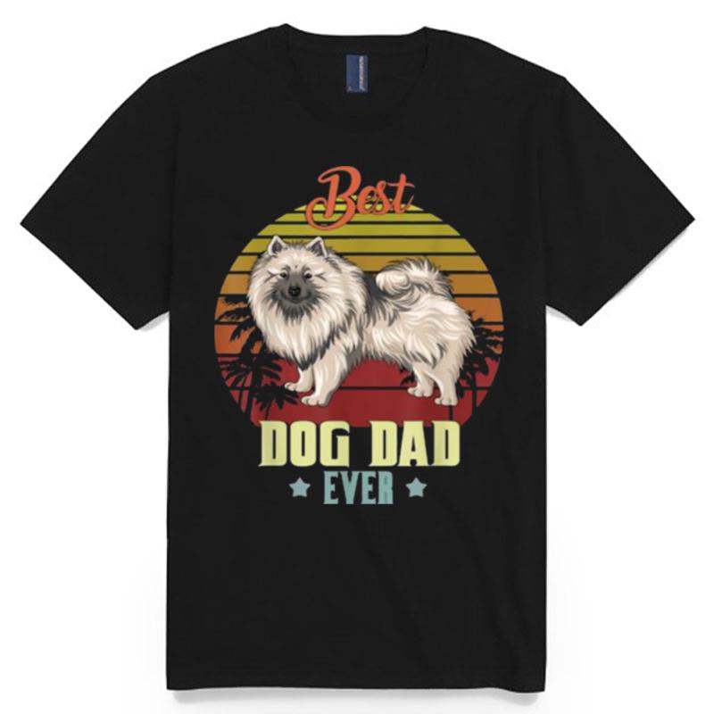 Best Dog Dad Ever Keeshond Vintage T-Shirt