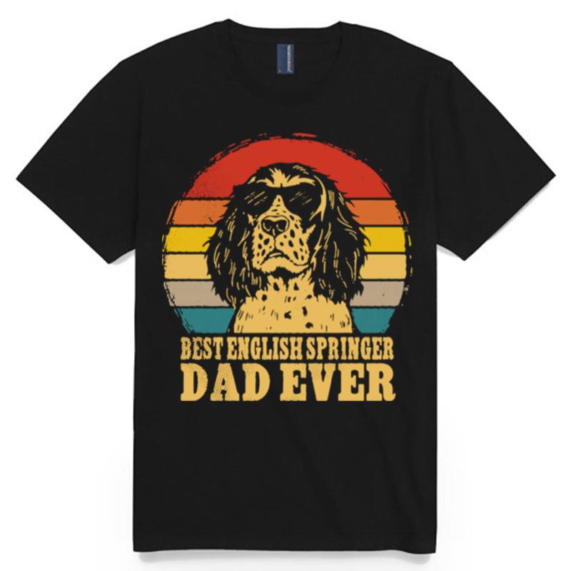 Best English Springer Dad Ever Vintage T-Shirt