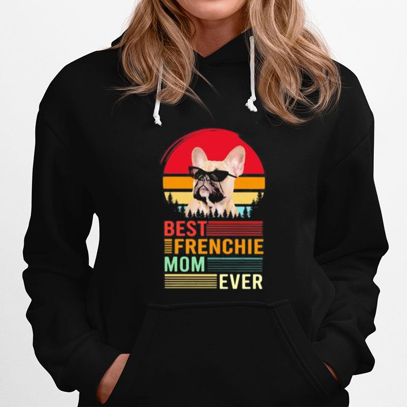 Best Frenchie Mom Ever Retro Hoodie