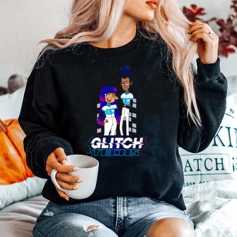 Best Glitch Techs Animated Team Sweater