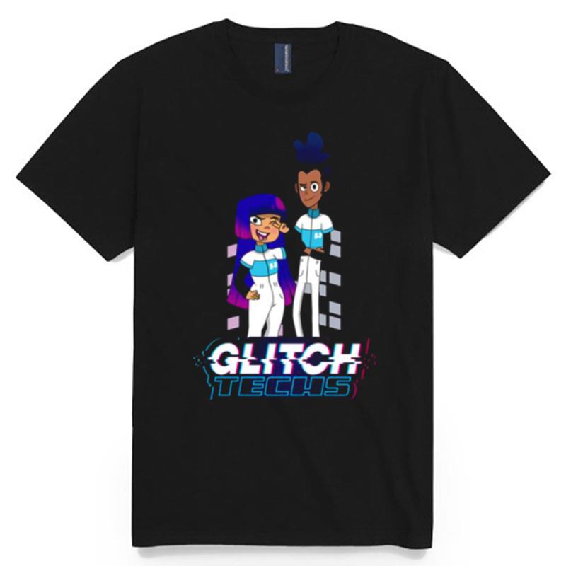 Best Glitch Techs Animated Team T-Shirt