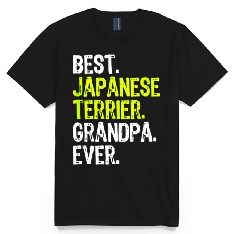 Best Japanese Terrier Grandpa Ever Dog T-Shirt