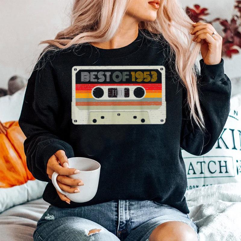 Best Of 1953 68Th Birthday Cassette Tape Vintage Sweater