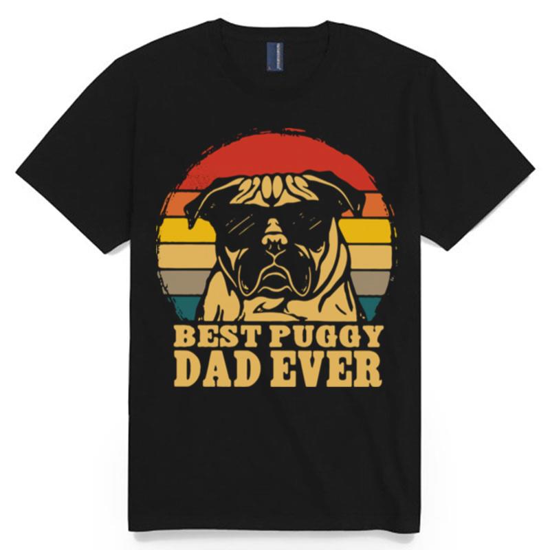 Best Puggy Dad Ever Vintage T-Shirt