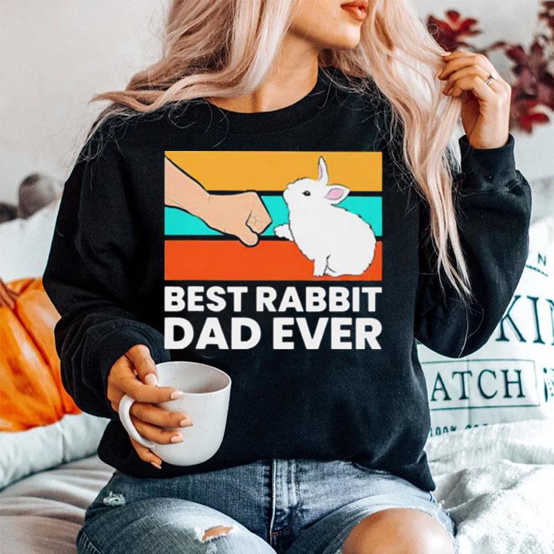 Best Rabbit Dad Ever Vintage Sweater