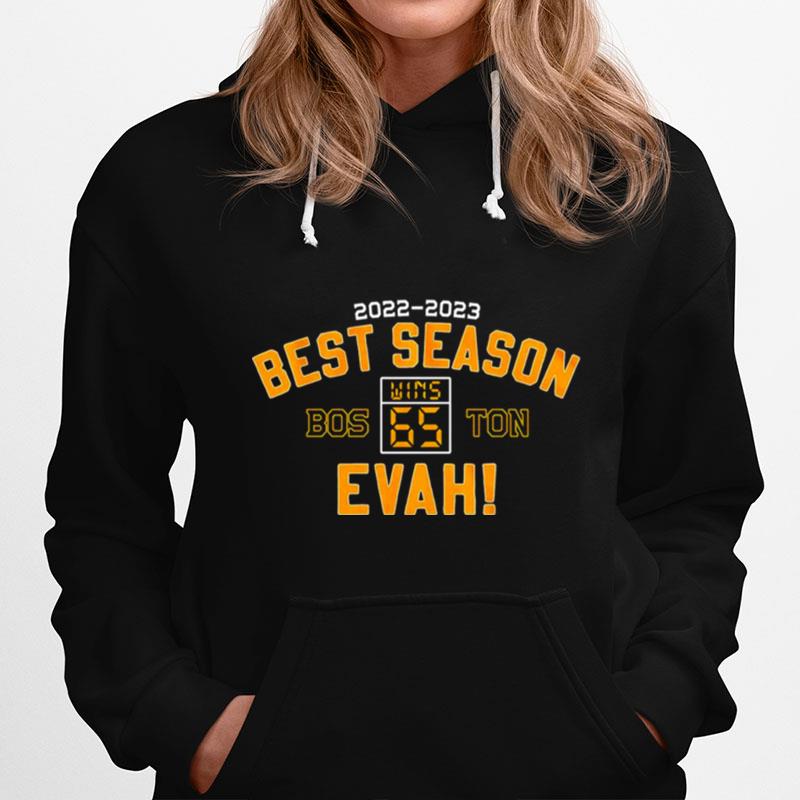 Best Season Evah 65 Wins Boston Hockey Hoodie