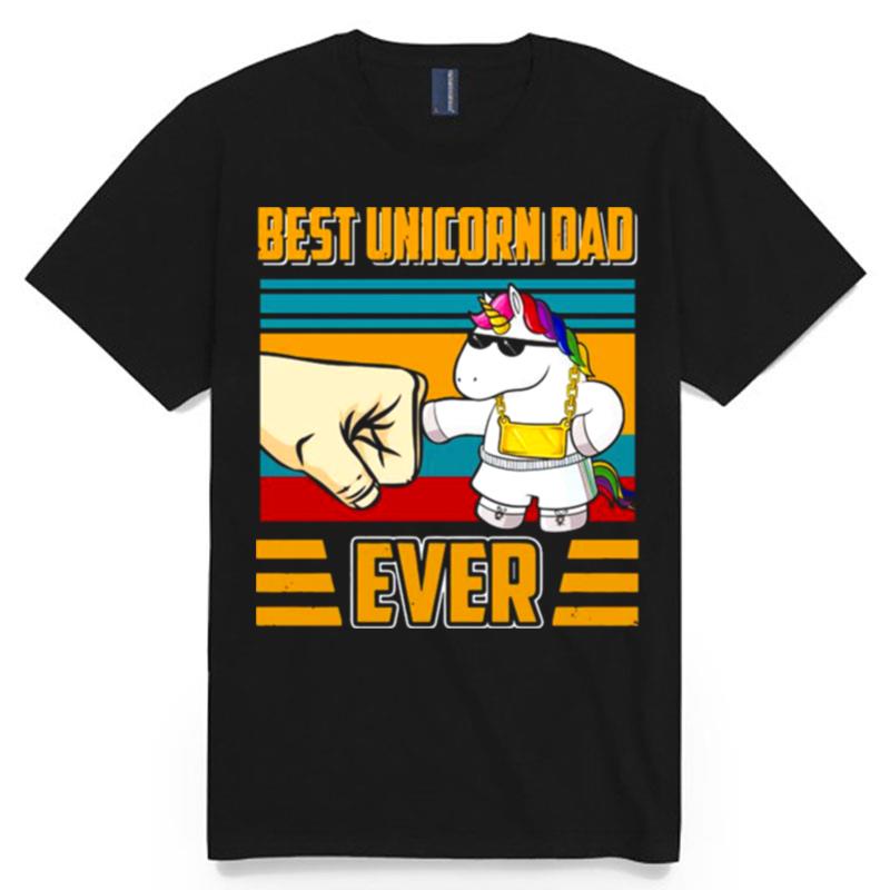 Best Unicorn Dad Ever Vintage T-Shirt