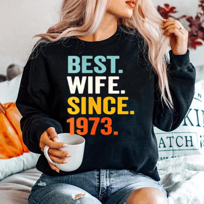 Best Wife Since 1973 48Th Wedding Anniversary 48 Years Sweater