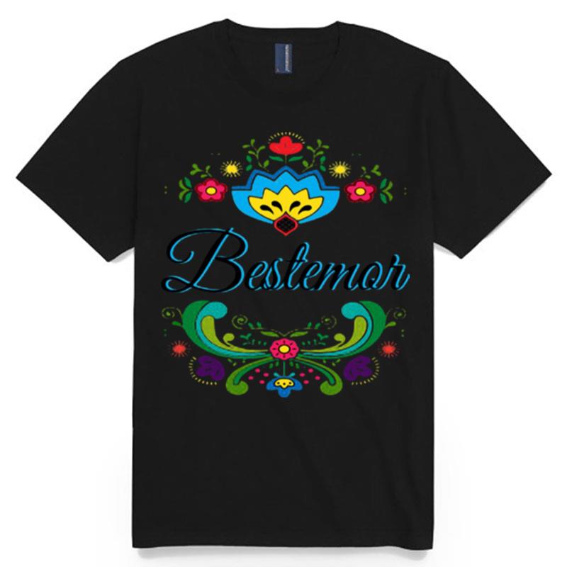 Bestemor Norwegian Rosemaling T-Shirt
